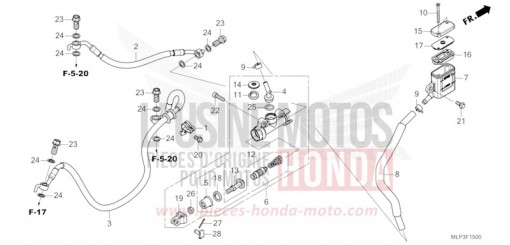 REAR BRAKE MASTER CYLINDER CL500AP de 2023
